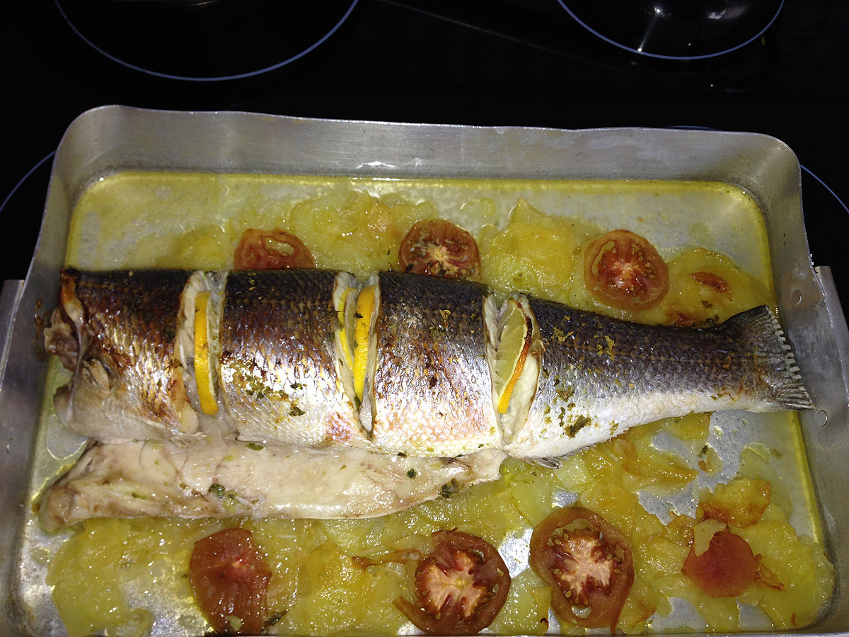 Lubina al horno